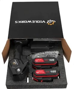 Violeworks® Accu Kettingzaag - Snoeizaag - Mini Kettingzaag - Handkettingzaag - Ook Voor Makita - Elektrische Kettingzaag - Elektrische Snoeischaar - Op Batterij - 2900 MAh - 1080W - 88V -Tuingereedschap Winkel 1000x1200 1