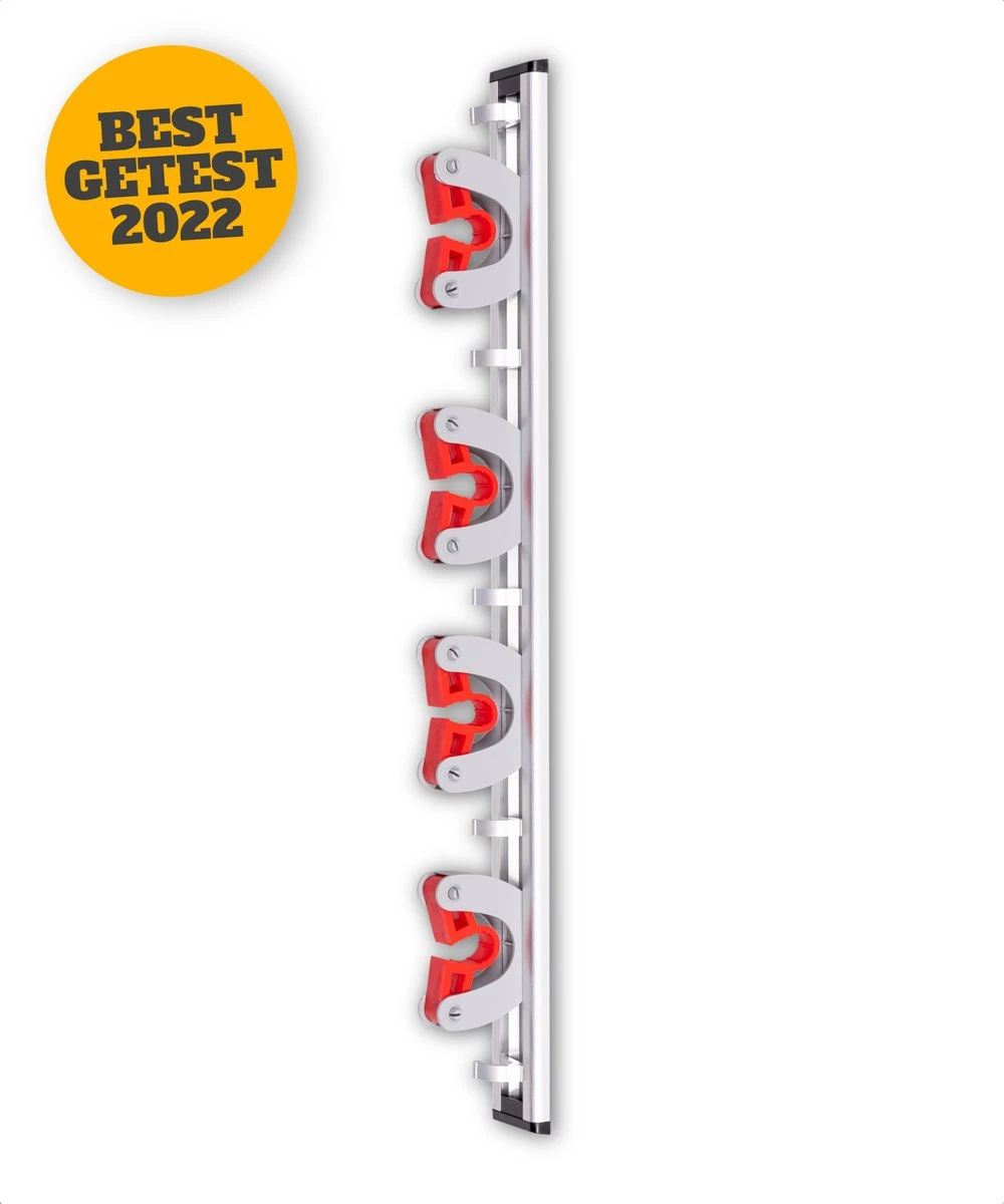 Merkloos Stevige Bezemhouder - Aluminium - Ophangsysteem Bezem - 5 Haken & 4 Houders - Gereedschaphouder - Opbergsysteem 3 Merkloos Stevige Bezemhouder - Aluminium - Ophangsysteem Bezem - 5 Haken & 4 Houders - Gereedschaphouder - Opbergsysteem