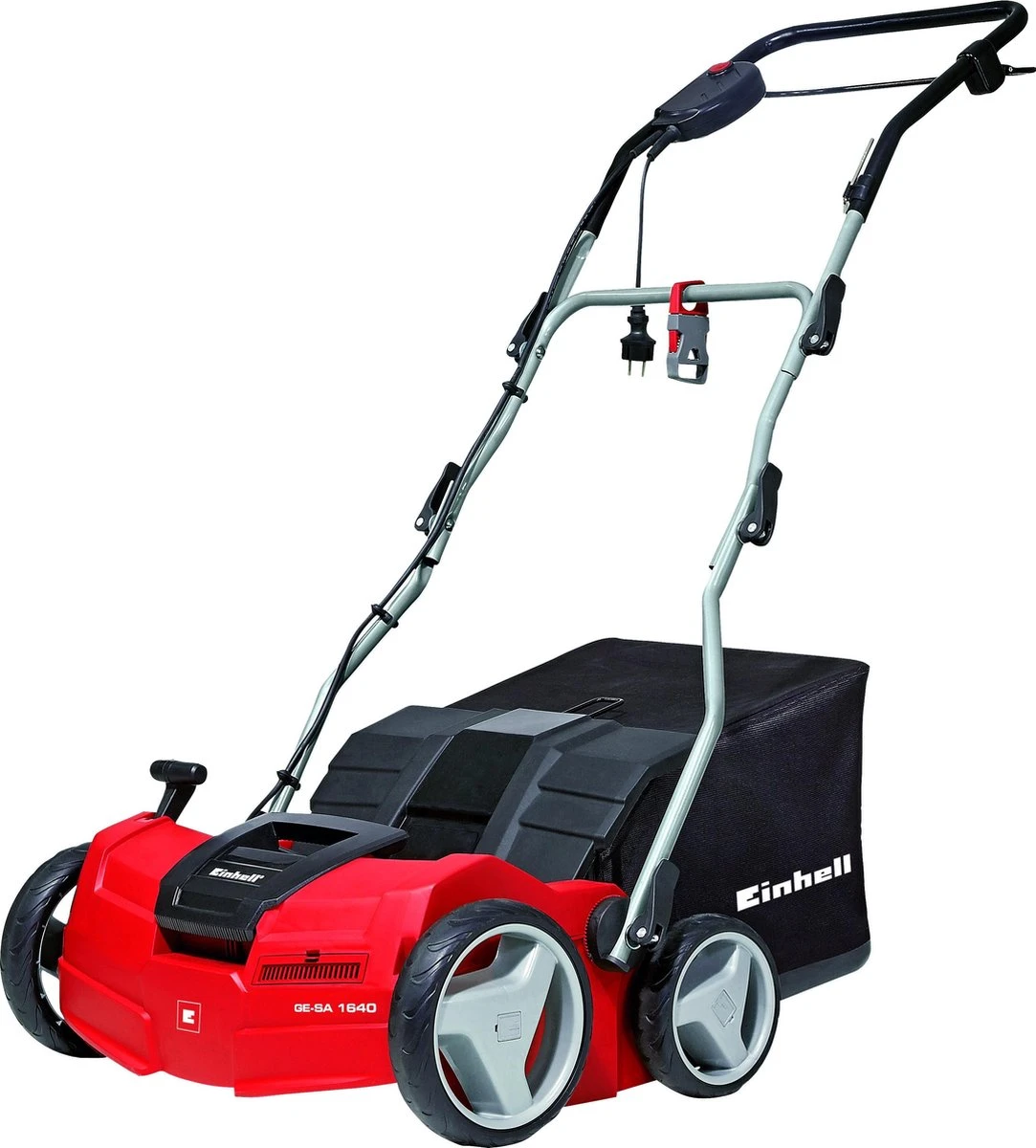 Einhell Verticuteerder En Beluchter GE-SA 1640 (1600 W - 40 Cm Werkbreedte - Tot 12 Mm Werkdiepte - In Hoogte Verstelbaar Stuur - Opvangzak 48 L - Incl. Beluchtingsrol) 3 Einhell Verticuteerder En Beluchter GE-SA 1640 (1600 W - 40 Cm Werkbreedte - Tot 12 Mm Werkdiepte - In Hoogte Verstelbaar Stuur - Opvangzak 48 L - Incl. Beluchtingsrol)