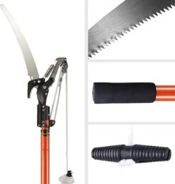 Gardebruk Takkenzaag Telescopisch - 2in1 Zaag & Snoeischaar - Oranje -Tuingereedschap Winkel 1137x1200