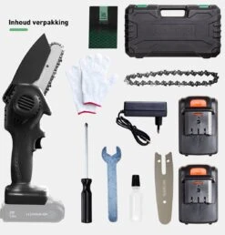 Mardin Mini Kettingzaag - Snoeizaag - Kettingzaag - Kettingzaag Electrisch Met 2 Accu - Inclusief Koffer - 1 Extra Accu - Zwart -Tuingereedschap Winkel 1151x1200 1