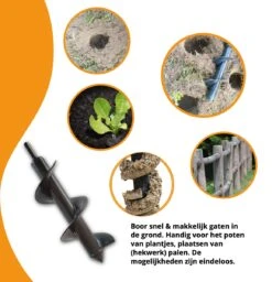 Grondboor Voor Boormachine - 8x25 Cm - Zwart -Tuingereedschap Winkel 1157x1200 1