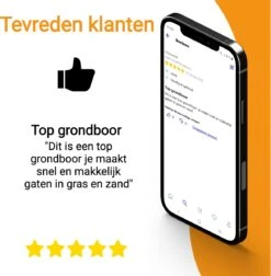 Grondboor Voor Boormachine - 8x25 Cm - Zwart -Tuingereedschap Winkel 1176x1200