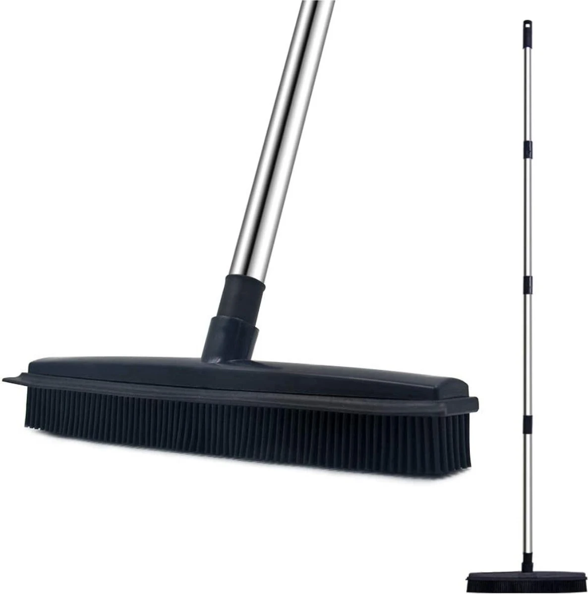 De Blaffende Kat 2 In 1 Rubberen Bezem – Bezem Binnen & Buiten – Vloerwisser Met Steel - Vloertrekker – Veger - Extra Lang 160cm 3 De Blaffende Kat 2 In 1 Rubberen Bezem – Bezem Binnen & Buiten – Vloerwisser Met Steel - Vloertrekker – Veger - Extra Lang 160cm