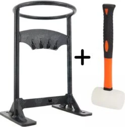 Maatworkz - Houtklover + Hamer - Houtsplijter - Houtkliever - Houtklover Voor Aanmaakhout - Gietijzer - Zwart