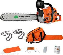 TIMBERPRO - Kettingzaag - 62 Cc - Benzine - Zwaardlengte 50 Cm - Met Transportzak - Met 2e Ketting 13 TIMBERPRO - Kettingzaag - 62 Cc - Benzine - Zwaardlengte 50 Cm - Met Transportzak - Met 2e Ketting -Tuingereedschap Winkel 1200x1059