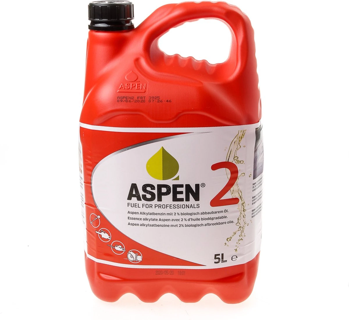 Aspen 2 FRT 5 Liter Schone Alkylaatbenzine Voor Tweetaktmotoren 3 Aspen 2 FRT 5 Liter Schone Alkylaatbenzine Voor Tweetaktmotoren