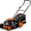 FUXTEC Grasmaaier Benzine - 46cm - Zelfrijdend / Zelftrekkend / Achterwielaandrijving - Mulchfunctie - Opvangbak 50L - FX-RM4646 -Tuingereedschap Winkel 1200x1139