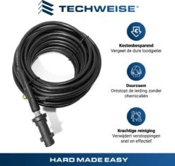 Techweise - Rioolslang Voor Kärcher K2 T/m K7 - 20M - Met 4 Achterwaartse Hogedruksproeiers -Tuingereedschap Winkel 1200x1144 2