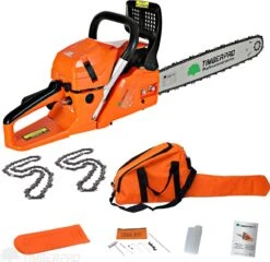 TIMBERPRO - Kettingzaag - 62 Cc - Benzine - Zwaardlengte 50 Cm - Met Transportzak - Met 2e Ketting 17 TIMBERPRO - Kettingzaag - 62 Cc - Benzine - Zwaardlengte 50 Cm - Met Transportzak - Met 2e Ketting -Tuingereedschap Winkel 1200x1164 2