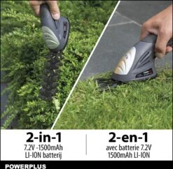 Powerplus POWEG4500 Gras-/Heggenschaar Accu - 7.2V - Snoeien En Knippen - Zwaardlengte 83/120mm - Mesafstand 8mm - Incl. 1,5Ah Accu En Lader - Haagschaar Voor Tuinonderhoud 10 Powerplus POWEG4500 Gras-/Heggenschaar Accu - 7.2V - Snoeien En Knippen - Zwaardlengte 83/120mm - Mesafstand 8mm - Incl. 1,5Ah Accu En Lader - Haagschaar Voor Tuinonderhoud -Tuingereedschap Winkel 1200x1177 1