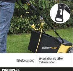 Powerplus POWXG7513 Elektrische Verticuteermachine - Mos Verwijderaar - 1400W - 320mm Maaibreedte - 45L Opvangbak - Incl. Gazonbeluchter/grasbeluchter -Tuingereedschap Winkel 1200x1177 9