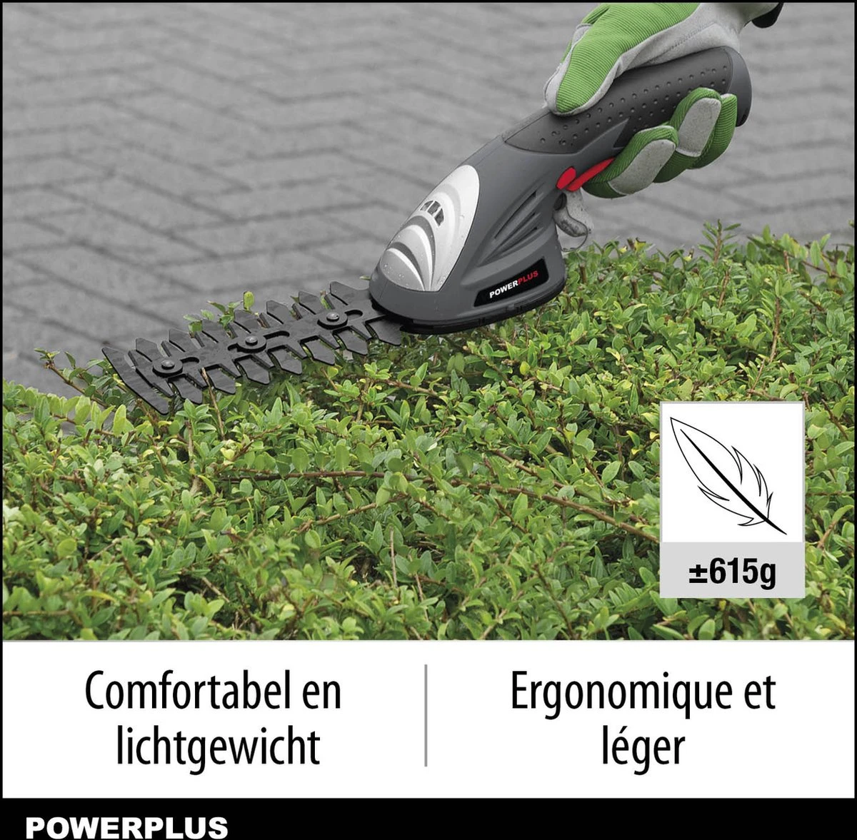 Powerplus POWEG4500 Gras-/Heggenschaar Accu - 7.2V - Snoeien En Knippen - Zwaardlengte 83/120mm - Mesafstand 8mm - Incl. 1,5Ah Accu En Lader - Haagschaar Voor Tuinonderhoud 4 Powerplus POWEG4500 Gras-/Heggenschaar Accu - 7.2V - Snoeien En Knippen - Zwaardlengte 83/120mm - Mesafstand 8mm - Incl. 1,5Ah Accu En Lader - Haagschaar Voor Tuinonderhoud - Afbeelding 2