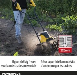 Powerplus POWXG72010 Tuinfrees - 1500W - Werkbreedte 450mm - Werkdiepte Max. 220mm - Incl. 6 Messen En Wielen -Tuingereedschap Winkel 1200x1179 3