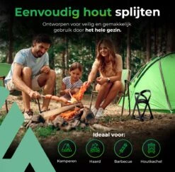 Lighted Lifestyle™| Houtklover Voor Aanmaakhout Incl. Kloofhamer - Houtsplijter - Houtkliever - Snel Haardhout - Gietijzer - Incl. Schroeven -Tuingereedschap Winkel 1200x1179 8