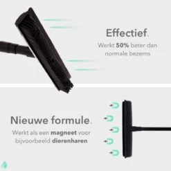 CLEANLY® Rubberen Bezem Met Vloerwisser - Kappersbezem - Zachte Bezem Binnen & Buiten - Vloertrekker Met Steel - 68-150 Cm -Tuingereedschap Winkel 1200x1200 103