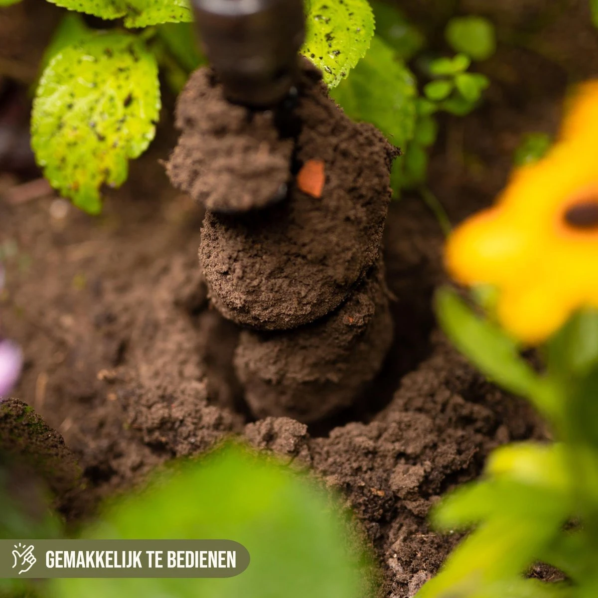 Merkloos Grondboor Voor Planten - 25 CM - Palenboor - Moestuin - Bollenplanter - Zwart 6 Merkloos Grondboor Voor Planten - 25 CM - Palenboor - Moestuin - Bollenplanter - Zwart - Afbeelding 4