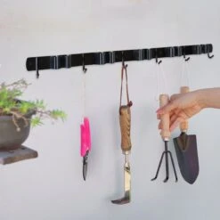 Bezem Ophangsysteem – Bezemhouder – Tuingereedschap – RVS – 5 Houders – 6 Haken - BAULK® -Tuingereedschap Winkel 1200x1200 171