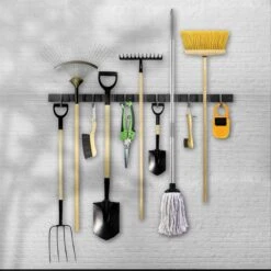 Bezem Ophangsysteem – Bezemhouder – Tuingereedschap – RVS – 5 Houders – 6 Haken - BAULK® -Tuingereedschap Winkel 1200x1200 172