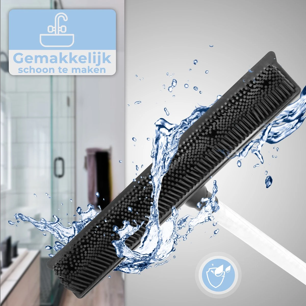 De Blaffende Kat 2 In 1 Rubberen Bezem – Bezem Binnen & Buiten – Vloerwisser Met Steel - Vloertrekker – Veger - Extra Lang 160cm 8 De Blaffende Kat 2 In 1 Rubberen Bezem – Bezem Binnen & Buiten – Vloerwisser Met Steel - Vloertrekker – Veger - Extra Lang 160cm - Afbeelding 6