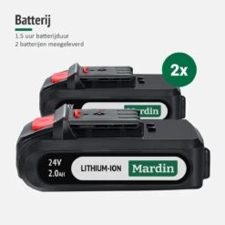 Mardin Mini Kettingzaag - Snoeizaag - Kettingzaag - Kettingzaag Electrisch Met 2 Accu - Inclusief Koffer - 1 Extra Accu - Rood -Tuingereedschap Winkel 1200x1200 258