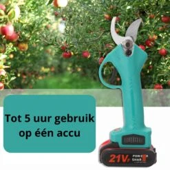 Merkloos Elektrische Snoeischaar - Professioneel - Accu Snoeischaar - 2 Accu's - Tuinieren - Tuinschaar - 30mm -Tuingereedschap Winkel 1200x1200 26
