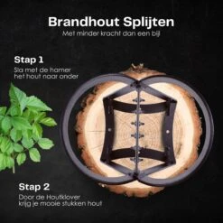 Flowkey® Houtklover - Houtsplijter Bijl - Houtkliever Kloofwig Gietijzer - Voor Hout & Aanmaakhout - Inclusief Gratis Hamer -Tuingereedschap Winkel 1200x1200 261