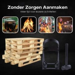 Flowkey® Houtklover - Houtsplijter Bijl - Houtkliever Kloofwig Gietijzer - Voor Hout & Aanmaakhout - Inclusief Gratis Hamer -Tuingereedschap Winkel 1200x1200 264