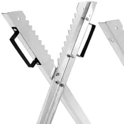 Merkloos Monzana Zaagbok - Metaal Opvouwbaar 83x81x88cm - Zilver -Tuingereedschap Winkel 1200x1200 317