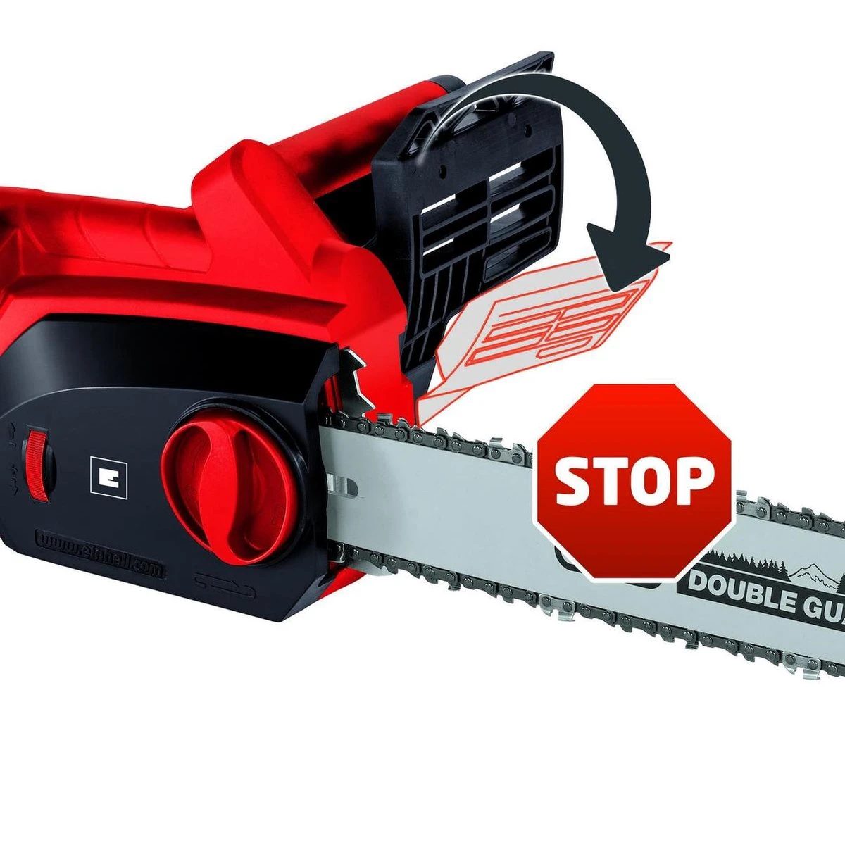 Einhell Elektrische Kettingzaag GH-EC 2040 (2000 Watt - 375 Mm Zaaglengte - Oregon-ketting En Kwaliteitszwaard - Terugslagbescherming En Kettingvangbout) 11 Einhell Elektrische Kettingzaag GH-EC 2040 (2000 Watt - 375 Mm Zaaglengte - Oregon-ketting En Kwaliteitszwaard - Terugslagbescherming En Kettingvangbout) - Afbeelding 9