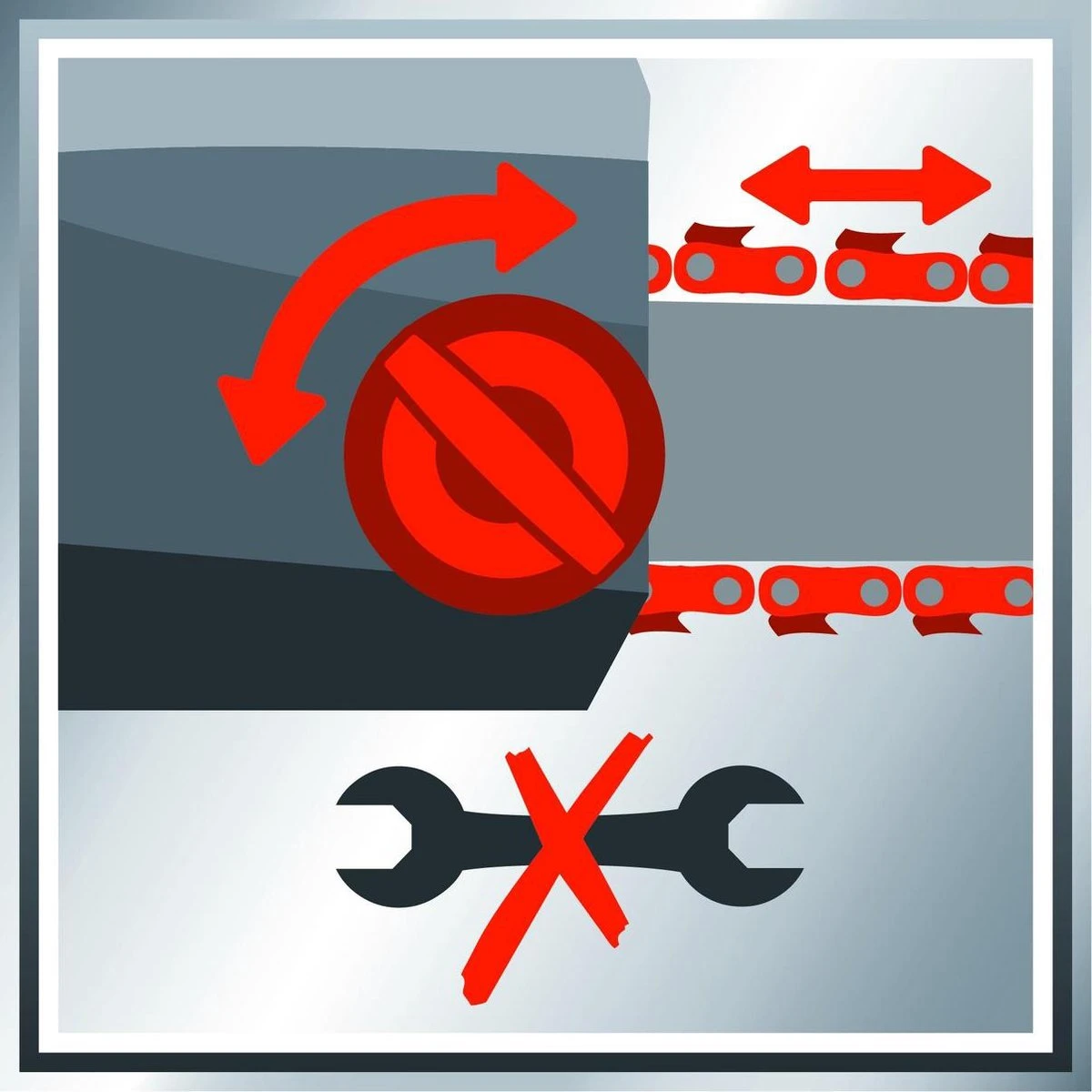 Einhell Accu Kettingzaag GE-LC 18 Li-Solo Power X-Change (Li-Ion, 18 V, 25 Cm Zwaardlengte, 23 Cm Snijlengte, Terugslagbescherming, Kettingvangbout, Zonder Accu En Lader) 12 Einhell Accu Kettingzaag GE-LC 18 Li-Solo Power X-Change (Li-Ion, 18 V, 25 Cm Zwaardlengte, 23 Cm Snijlengte, Terugslagbescherming, Kettingvangbout, Zonder Accu En Lader) - Afbeelding 10