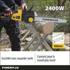 Powerplus POWXG1009 Elektrische Kettingzaag - 2400W - Zwaardlengte 400mm - Automatische Kettingsmering - Incl. 1x Ketting En 1x Zwaard -Tuingereedschap Winkel 1200x1200 436