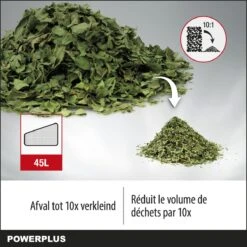 Powerplus POWEG9013 Elektrische Bladblazer - Bladzuiger En -versnipperaar - 3300W - Blazen - Zuigen - Versnipperen - Incl. 40L Opvangzak 13 Powerplus POWEG9013 Elektrische Bladblazer - Bladzuiger En -versnipperaar - 3300W - Blazen - Zuigen - Versnipperen - Incl. 40L Opvangzak -Tuingereedschap Winkel 1200x1200 527