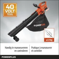 Powerplus Dual Power POWDPG75270 Bladblazer - Bladzuiger En -versnipperaar - Brushless - Blazen - Zuigen - Versnipperen - Excl. Accu En Lader - Incl. Opvangzak 45L -Tuingereedschap Winkel 1200x1200 549