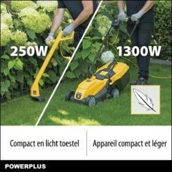 Powerplus POWXG6212T Elektrische Grasmaaier - Grasmachine Voor Kleine En Middelgrote Tuin - 1300W - Maaibreedte 320mm - Verstelbare Maaihoogte - 30L Opvangbak - Incl. Grastrimmer 250W 15 Powerplus POWXG6212T Elektrische Grasmaaier - Grasmachine Voor Kleine En Middelgrote Tuin - 1300W - Maaibreedte 320mm - Verstelbare Maaihoogte - 30L Opvangbak - Incl. Grastrimmer 250W -Tuingereedschap Winkel 1200x1200 630