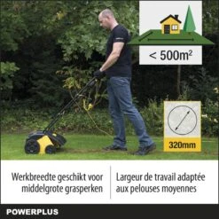 Powerplus POWXG7513 Elektrische Verticuteermachine - Mos Verwijderaar - 1400W - 320mm Maaibreedte - 45L Opvangbak - Incl. Gazonbeluchter/grasbeluchter -Tuingereedschap Winkel 1200x1200 693
