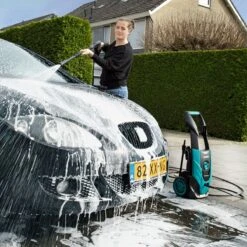 VONROC Hogedrukreiniger V18-2 1800W – 140 Bar – 420 L/h – Incl. 8m Slang, Geïntegreerde Reinigingsmiddelen Tank, Terrasreiniger, Spuitstukken En Accessoires -Tuingereedschap Winkel 1200x1200 764