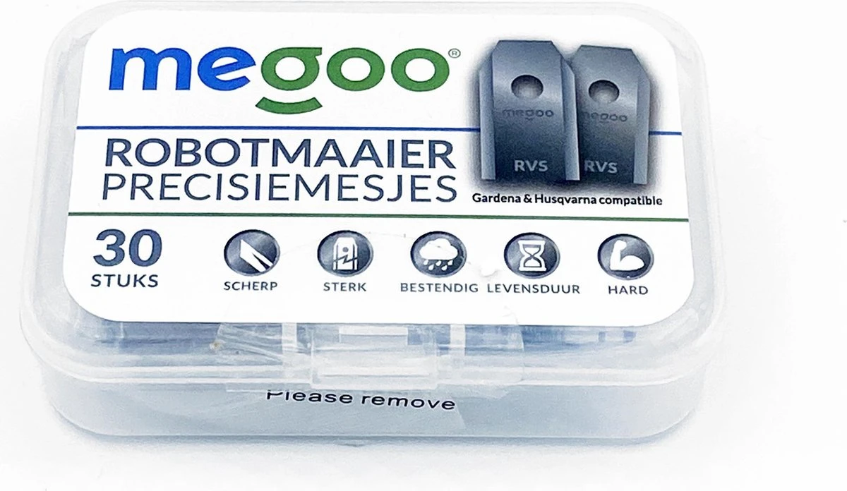Mesjes Voor Husqvarna Automower - Reservemessen Voor Gardena Robotmaaier - 30st - RVS - Plastic Box - Megoo® 8 Mesjes Voor Husqvarna Automower - Reservemessen Voor Gardena Robotmaaier - 30st - RVS - Plastic Box - Megoo® - Afbeelding 6