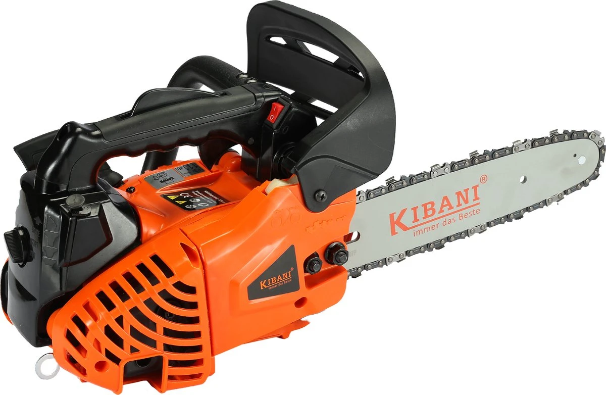 Kibani Kettingzaag Benzine - 25.4 Cc / 1 Pk 2-takt Motor - Incl. Extra Ketting - Zwaardlengte 25 Cm / 10 Inch – Easy-Startsysteem - Snoeizaag 12 Kibani Kettingzaag Benzine - 25.4 Cc / 1 Pk 2-takt Motor - Incl. Extra Ketting - Zwaardlengte 25 Cm / 10 Inch – Easy-Startsysteem - Snoeizaag - Afbeelding 10