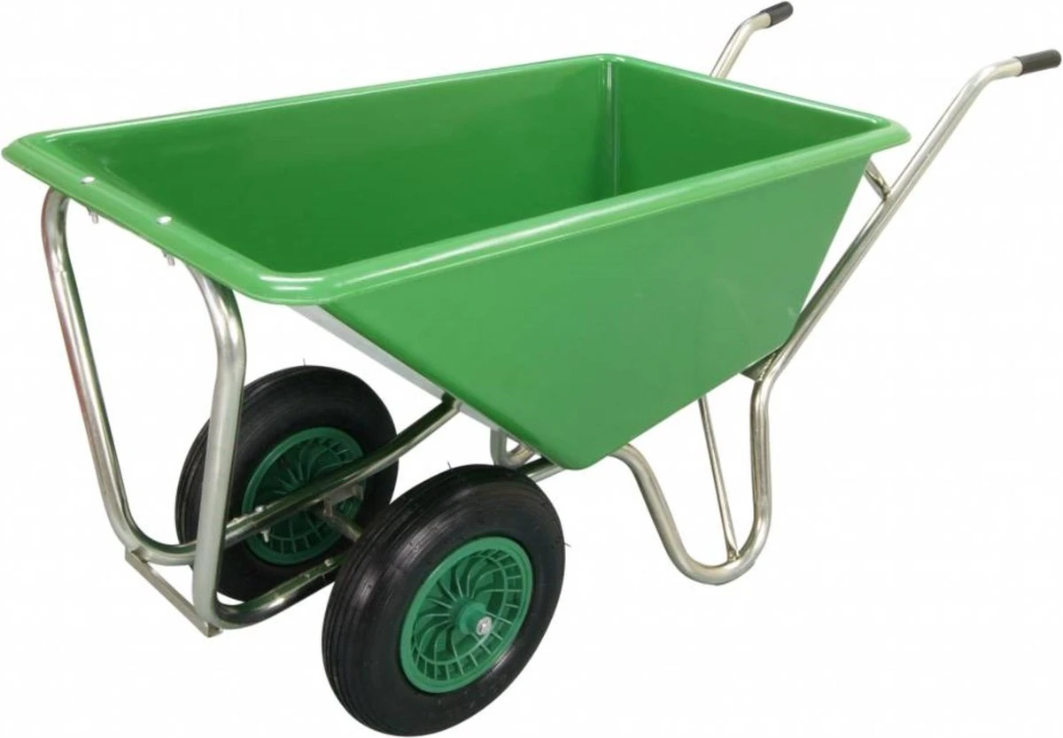 Kruiwagen Met Dubbel Luchtwiel Stal Eco Groen 160 Liter 10 Kruiwagen Met Dubbel Luchtwiel Stal Eco Groen 160 Liter - Afbeelding 8