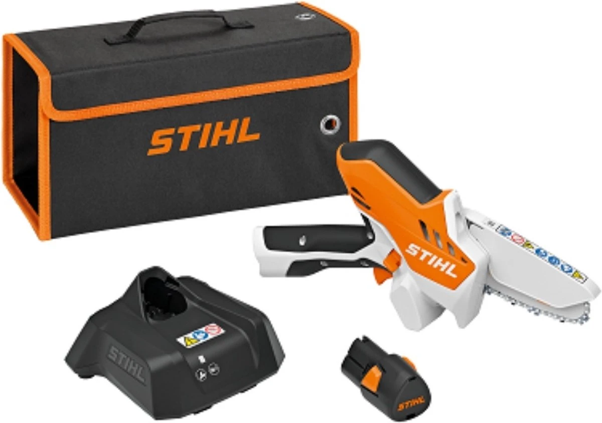 Stihl Accu Mini Kettingzaag SET - Snoeischaar - Snoeizaag - Hand Kettingzaag - Professioneel- Hovenier- Tuinman 3 Stihl Accu Mini Kettingzaag SET - Snoeischaar - Snoeizaag - Hand Kettingzaag - Professioneel- Hovenier- Tuinman