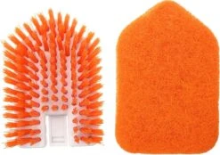 Merkloos Vloerschrobber - Bad Tegel Borstel Scrubber - Met 107cm Verstelbaar Lange - Voor Reiniging Badkamer Keuken Keramische Tegel - Oranje -Moederdag Cadeautje -Tuingereedschap Winkel 1200x846