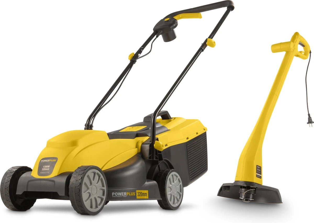 Powerplus POWXG6212T Elektrische Grasmaaier - Grasmachine Voor Kleine En Middelgrote Tuin - 1300W - Maaibreedte 320mm - Verstelbare Maaihoogte - 30L Opvangbak - Incl. Grastrimmer 250W 3 Powerplus POWXG6212T Elektrische Grasmaaier - Grasmachine Voor Kleine En Middelgrote Tuin - 1300W - Maaibreedte 320mm - Verstelbare Maaihoogte - 30L Opvangbak - Incl. Grastrimmer 250W