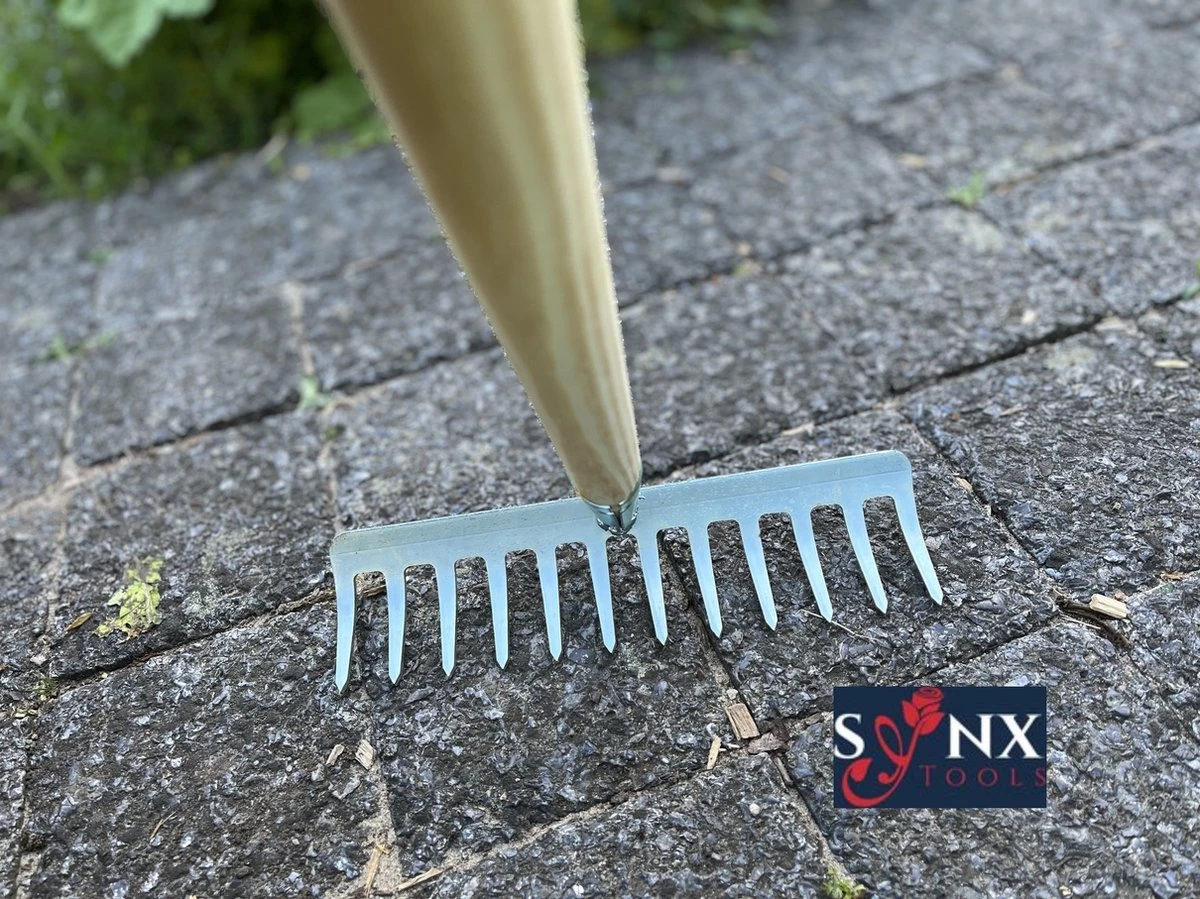Synx Tools Tuinhark 12 Tanden Verzinkt Hark - Harken - Bladharken - Bodembewerkers - Onkruidverwijderaar - Tuinartikelen - Compleet Incl. 160cm Steel 5 Synx Tools Tuinhark 12 Tanden Verzinkt Hark - Harken - Bladharken - Bodembewerkers - Onkruidverwijderaar - Tuinartikelen - Compleet Incl. 160cm Steel - Afbeelding 3