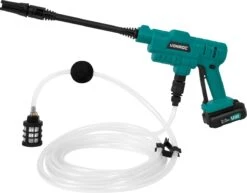 VONROC Accu Drukreiniger 20V – 24bar – 198 L/h - Incl. 5m Aanzuigslang, Reinigingsmiddelenfles En Regelbare Spuitmond – Incl. 2x 2.0Ah Accu En Snellader -Tuingereedschap Winkel 1200x939 3