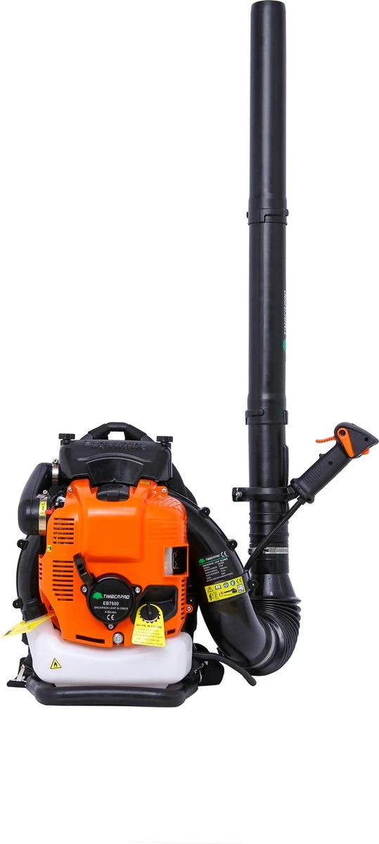 TIMBERPRO – Bladblazer – 4-takt - Rug Gedragen - 76 Cc - Blaassnelheid 386 Km/u 3 TIMBERPRO – Bladblazer – 4-takt - Rug Gedragen - 76 Cc - Blaassnelheid 386 Km/u