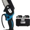 NovarGarden® Mini Kettingzaag NG1 - Met 2x Accu - Takkenzaag - Snoeizaag - Electrisch - Handzaag - Boomzaag - 21V -Tuingereedschap Winkel 784x1200