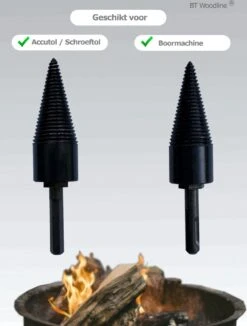 BT Woodline® | Houtklover Inclusief Opbergkoker | Houtsplijter | Houtkloof | Houtsplitter | Houtkloofboor | Kegelsplijter | Houtkliever | Aanmaakhout | Geschikt Voor Accutol, Schroeftol, Boormachine En Kloofmachines -Tuingereedschap Winkel 909x1200