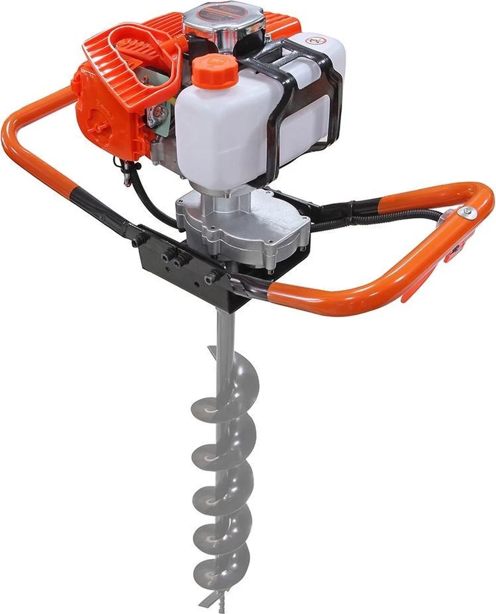 Kibani Grondboor 52cc Benzine - Excl. Losse Grondboren - Palenboor - Grondboor Machine 8 Kibani Grondboor 52cc Benzine - Excl. Losse Grondboren - Palenboor - Grondboor Machine - Afbeelding 6
